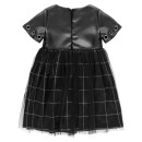Παιδικό φόρεμα δερμάτινο με τούλι μαύρο Boboli 725453-890 για κορίτσια (4-16 ετών)