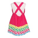 Παιδικό αμάνικο φόρεμα φουξ με πολύχρωμες καρδούλες Agatha Ruiz De La Prada 7VE3694 (8-14 ετών)