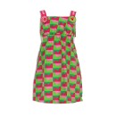 Παιδικό αμάνικο φόρεμα πράσινο-φούξ με καρδούλες Agatha Ruiz De La Prada 7VE3720 (8-14 ετών)