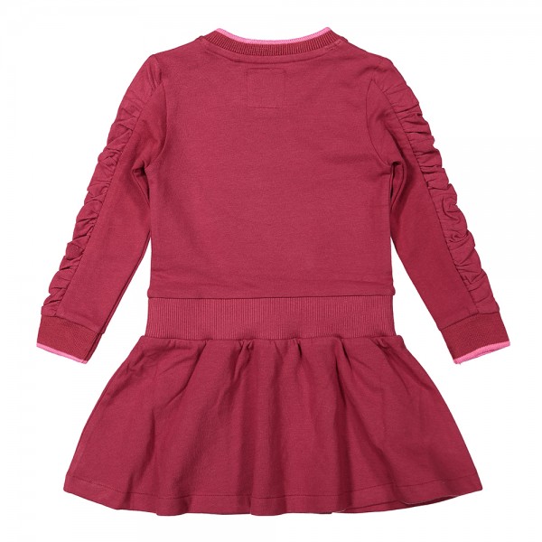 Παιδικό μπορντό φόρεμα για κορίτσια Koko Noko F40961-37 (3-10 ετών)