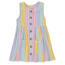 Παιδικό φόρεμα λινό πολύχρωμο Minoti VIBRANT2 για κορίτσια (3-8 ετών)