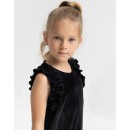Παιδικό φόρεμα lurex μαύρο Alice W22-A11021 για κορίτσια (2-15 ετών)