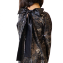 Παιδικό φόρεμα μαύρο-ασημί Melin Rose MRW23-1144 για κορίτσια (8-14 ετών)