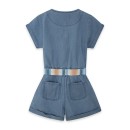 Παιδική ολόσωμη φόρμα με ριγέ ζώνη μπλε τζιν Tuc Tuc 11329432 για κορίτσια (8-14 ετών)