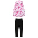 Παιδικό σετ μπλούζα κολάν ροζ-μαύρο Minoti 12KSET2 για κορίτσια (3-8 ετών)