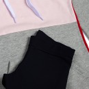 Παιδικό σετ φούτερ με κολάν πολύχρωμο-μαύρο για κορίτσια (8-14 ετών)