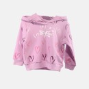 Παιδικό σετ φόρμες με καρδιες ροζ Joyce 2361102 για κορίτσια (1-5 ετών)