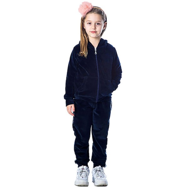 Παιδικό σετ φόρμας ναυτικό μπλε Joyce 200111 για κορίτσια (6-14 ετών)