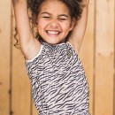Παιδική ολόσωμη φόρμα τιγρέ σαμπανιζέ Koko Noko V42934-37 για κορίτσια (4-10 ετών)
