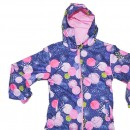 Παιδικό αντιανεμικό μπουφάν πουά μπλε-ροζ για κορίτσια (5-8 ετών)