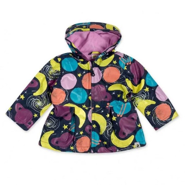 Παιδικό μπουφάν αδιάβροχο με φεγγαράκια μπλε Tuc Tuc 11339838 για κορίτσια (4-8 ετών)