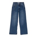 Παιδικό παντελόνι τζιν μπλε για κορίτσια με φαρδύ μπατζάκι Tiffosi 10041947 (9-16 ετών)