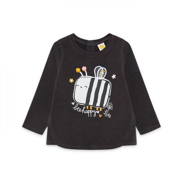 Παιδική μπλούζα μακρυμάνικη με μελισσούλα μαύρη για κορίτσια Tuc Tuc 11310145 (2-6 ετών)