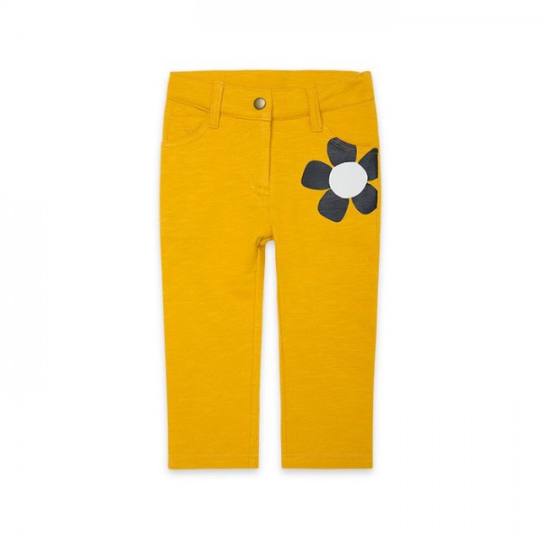 Παιδικό παντελόνι με λουλούδι κίτρινο για κορίτσια Tuc Tuc 11310146 (2-6 ετών)