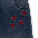Παιδικό παντελόνι τζιν μπλε sea lovers με τουλίπες κόκκινες Tuc Tuc 11329385 για κορίτσια (8-14 ετών)