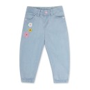 Παιδικό παντελόνι τζιν μπλε ανοιχτό tiny critters με λουλουδάκια Tuc Tuc 11349487 για κορίτσια (2-8 ετών)