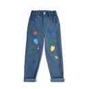 Παιδικό παντελόνι τζιν με πολύχρωμες καρδούλες holidays Tuc Tuc 11349624 για κορίτσια (2-8 ετών)