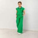Παιδικό σετ πουκάμισο με παντελόνα πράσινο Alice A18041 για κορίτσια (2-12 ετών)