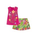 Παιδικό σετ μπλούζα κάκτος φουξ και σορτς πολύχρωμο Tuc Tuc 11329565 για κορίτσια (1-6 ετών)