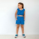 Παιδικό σορτς πετσετέ μπλε Alice A16022 για κορίτσια (2-12 ετών)