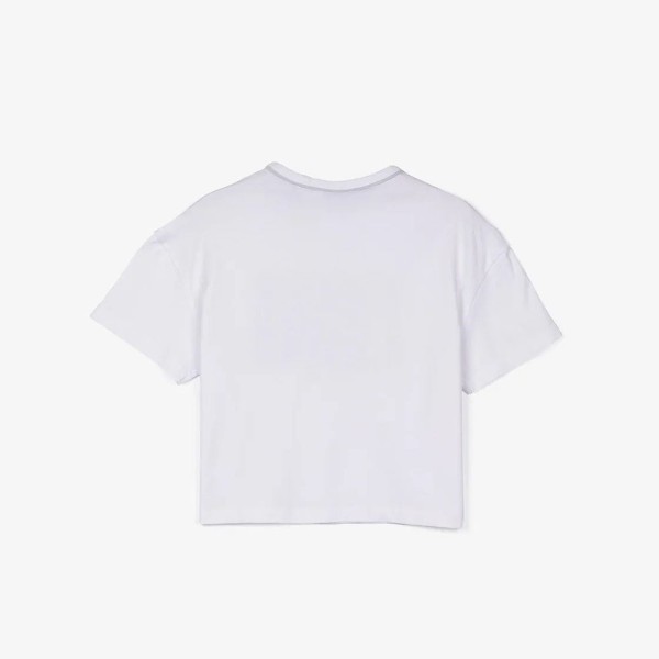 Παιδικό κοντομάνικο κροπ τοπ μπλουζάκι 'error' λευκό Tiffosi 10043647 για κορίτσια (7-14 ετών)
