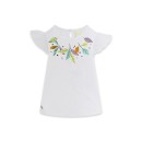 Παιδική μπλούζα με φύλλα άσπρη Tuc Tuc 11329678 για κορίτσια (1-6 ετών)