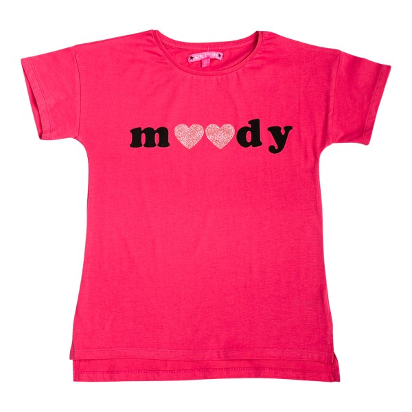 Παιδικό t-shirt moody ροζ για κορίτσια (3-14 ετών)