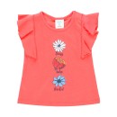 Παιδική μπλούζα με βολάν κοραλί Boboli 204107_3740 για κορίτσια (2-6 ετών)