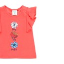 Βρεφική μπλούζα με βολάν κοραλί Boboli 204107_3740 για κορίτσια (6-18 μηνών)
