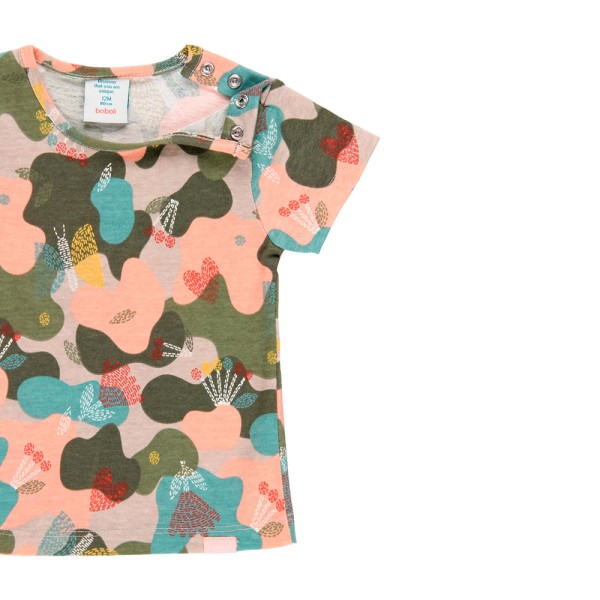 Παιδικό t-shirt εμπριμέ πολύχρωμο Boboli 234065 για κορίτσια (2-6 ετών)