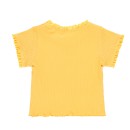 Βρεφική μπλούζα ριπ με δαντέλα κίτρινη Boboli 294016 για κορίτσια (12-18 μηνών)