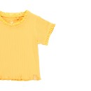 Παιδική μπλούζα ριπ με δαντέλα κίτρινη Boboli 294016 για κορίτσια (2-6 ετών)