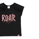 Παιδικό t-shirt 'roar' μαύρο Boboli 404154 για κορίτσια (4-14 ετών)