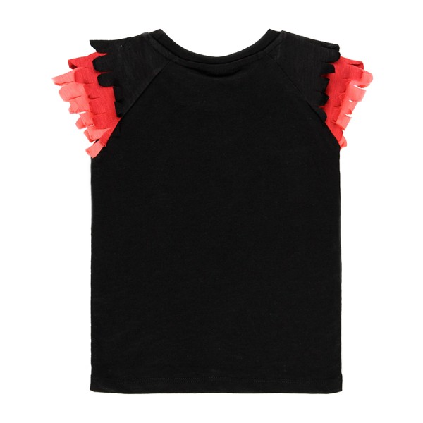Παιδικό t-shirt tropic μαύρο για κορίτσια (4-16 ετών)