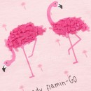 Παιδικό t-shirt με φλαμίνγκο ροζ Minoti VIBRANT5 για κορίτσια (3-8 ετών)