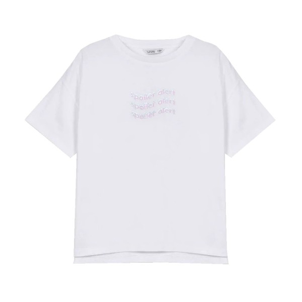 Παιδικό μπλουζάκι spoiler alert λευκό Tiffosi 10043648 για κορίτσια (7-14 ετών)