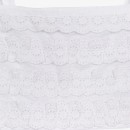 Παιδικό αμάνικο μπλουζάκι κροπ τοπ με δαντέλα λευκό Tiffosi 10043875 για κορίτσια (9-14 ετών)