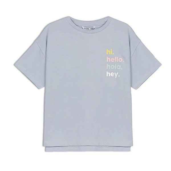 Παιδικό μπλουάκι hi hello hola σιέλ Tiffosi 10043648 για κορίτσια (7-14 ετών)