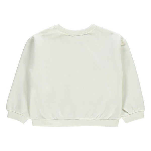 Παιδική μπλούζα φούτερ LOVELY λευκή για κορίτσια (4-10 ετών)