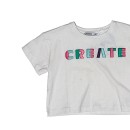 Παιδικό μπλουζάκι λευκό 'create' Tiffosi 10035304 για κορίτσια (5-14 ετών)