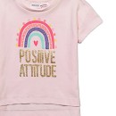 Παιδική μπλούζα ουράνιο τόξο ροζ Minoti 10TTEE4 για κορίτσια (3-8 ετών)