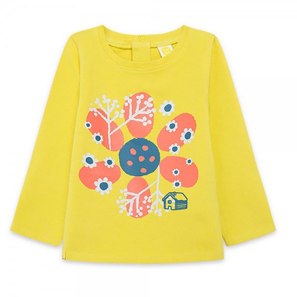 Παιδική μπλούζα μακριμάνικη με λουλούδι κίτρινη για κορίτσια Tuc Tuc 11310285 (2-6 ετών)