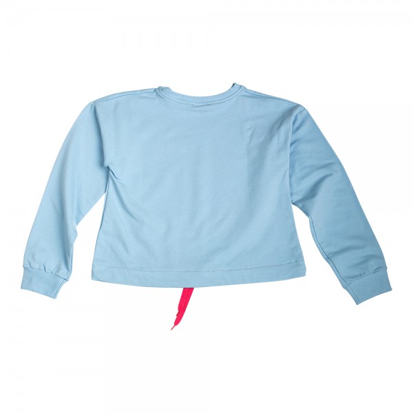 Παιδική μπλούζα σιέλ για κορίτσια (5-14 ετών)