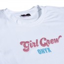 Παιδική μπλούζα κροπ τοπ λευκή για κορίτσια (5-14 ετών)