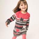 Παιδικό πλεκτό φόρεμα πολύχρωμο αστεράκια Boboli 215064-3764 για κορίτσια (2-6 ετών)