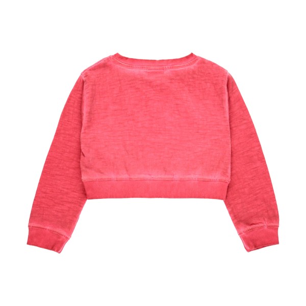 Παιδική μπλούζα κροπ τοπ  'savage' σομόν Boboli 404165 για κορίτσια (4-14 ετών)