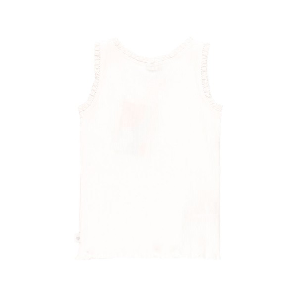 Παιδική αμάνικη μπλούζα ριπ λευκή Boboli 494029 για κορίτσια (4-16 ετών)