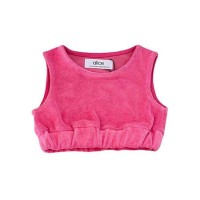 Παιδική αμάνικη κροπ τοπ μπλούζα πετσετέ φουξ Alice A14011 για κορίτσια (2-12 ετών)