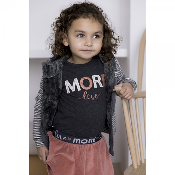 Παιδική μπλούζα γκρι για κορίτσια Dirkje F40425-35 (1-4 ετών)