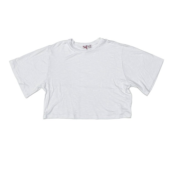 Παιδική μπλούζα crop top λευκή Melin Rose MRS22-0251 για κορίτσια (8-14 ετών)